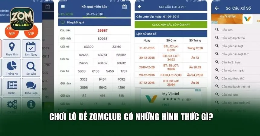 Chơi lô đề Zomclub có những hình thức đa dạng 